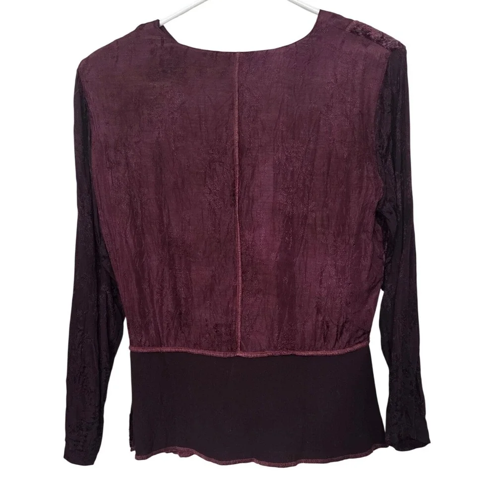 Vintage Whimsigoth Patchwork Velvet Beaded Dress Blazer Set Burgundy Size S P